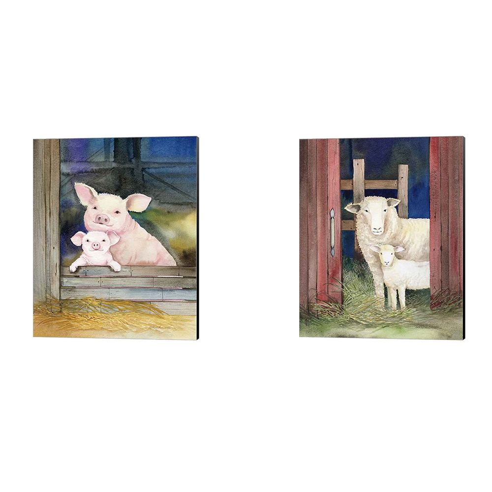 Great Art Now Farm Family A by Kathleen Parr McKenna 2 Piece Canvas Art ...