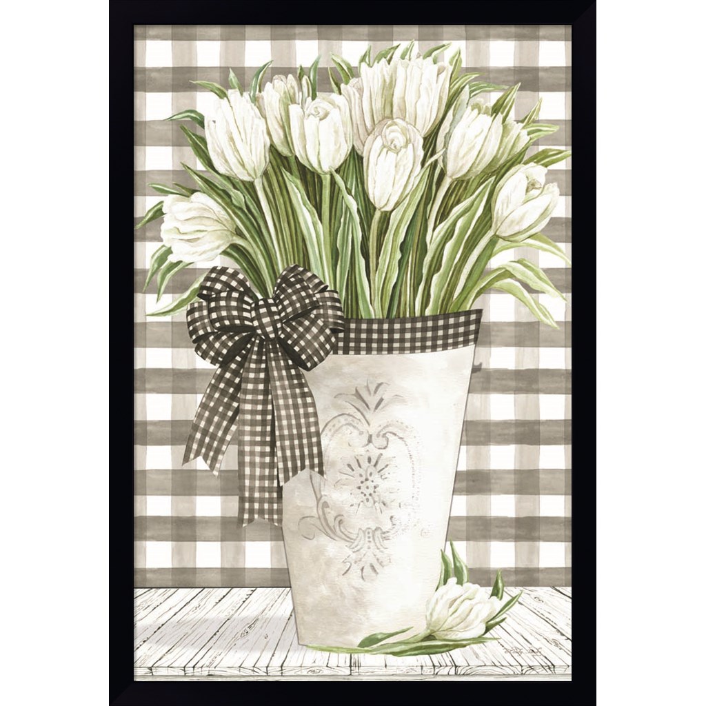 Great Art Now Farmhouse Tulips by Cindy Jacobs, Framed Wall Art, 14.75W ...