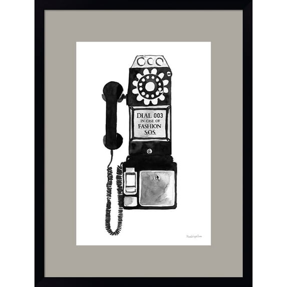 Great Art Now Fashion SOS by Mercedes Lopez Charro, Framed Wall Art, 16.75W x 22H