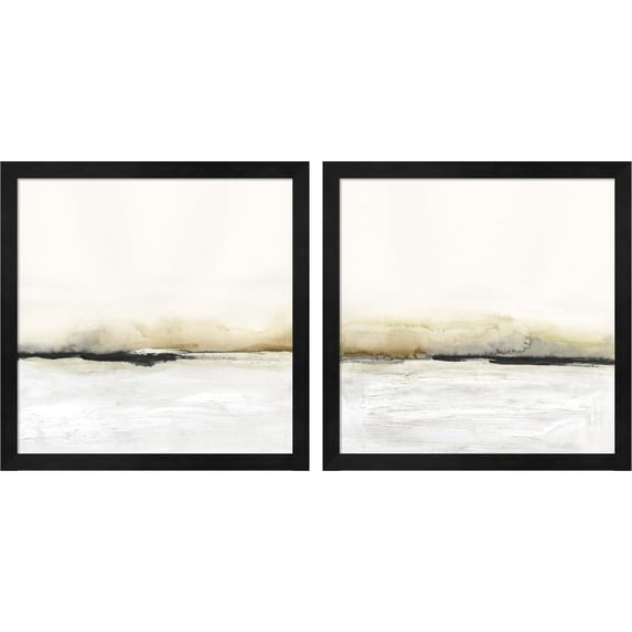 Great Art Now Floating Cinder by Victoria Barnes, 2 Piece Framed Art Set Each 13.25"W x 13.25"H