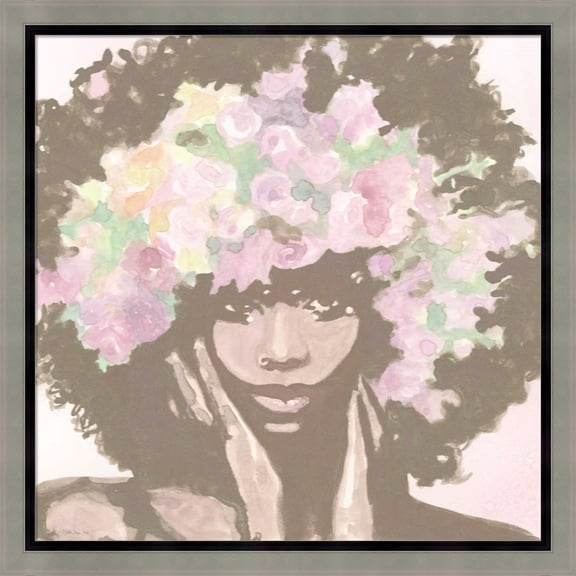 Great Art Now Floral Crown 1 by Stellar Design Studio, Framed Wall Art, 22.5W x 22.5H