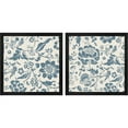 thumbnail image 1 of Great Art Now Floral Toile by Wild Apple Portfolio, 2 Piece Framed Art Set Each 13.25"W x 13.25"H, 1 of 3