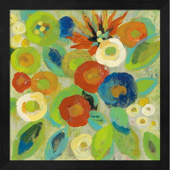 Great Art Now Flower Market II Cool by Silvia Vassileva Framed Wall Art 13"W x 13"H