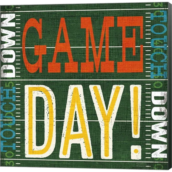 Great Art Now Football II by Michael Mullan, Canvas Wall Art, 24W x 24H