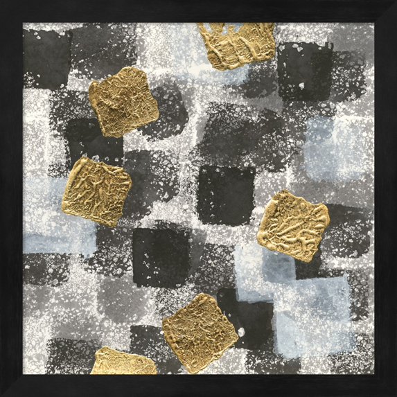 Great Art Now Gold Squares I by Chris Paschke Framed Wall Art 13"W x 13"H