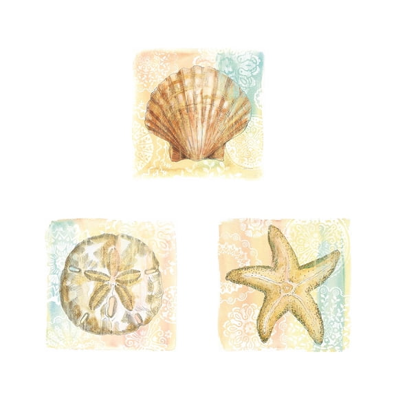 Great Art Now Golden Treasures by Beth Grove 3 Piece Print Art Set Each 12W x 12H