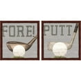 thumbnail image 1 of Great Art Now Golf Days neutral A by Tara Reed, 2 Piece Framed Art Set Each 13.25"W x 13.25"H, 1 of 3