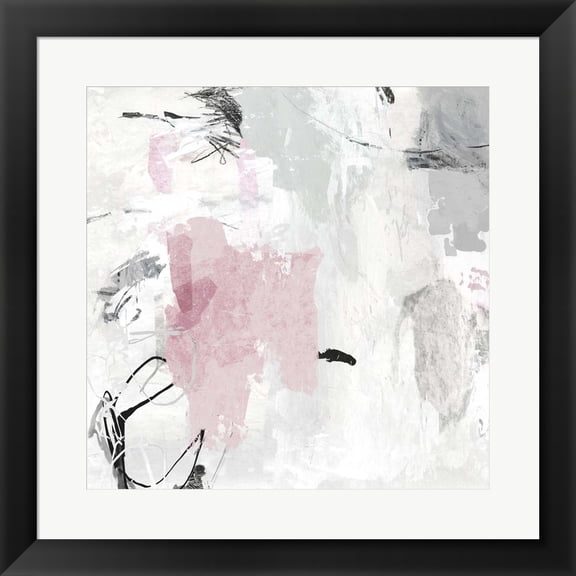 Great Art Now Gray Pink II by Posters International Studio Framed Wall Art 20"W x 20"H