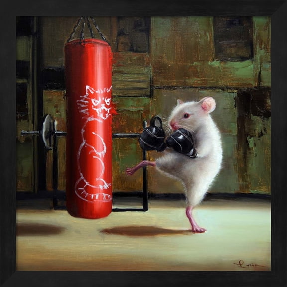 Great Art Now Gym Rat by Lucia Heffernan, Framed Wall Art, 13.25W x 13.25H