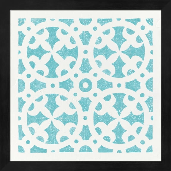 Hacienda Tile V by Moira Hershey, Framed Wall Art, 13.25W x 13.25H