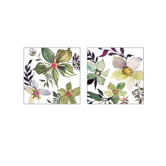 Great Art Now Hellebore Ya Doing by Kristy Rice 2 Piece Print Art Set Each 12"W x 12"H