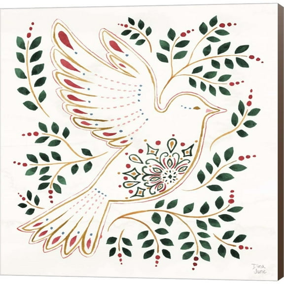 Great Art Now Holiday Sparkle VIII by Dina June, Canvas Wall Art, 12W x 12H