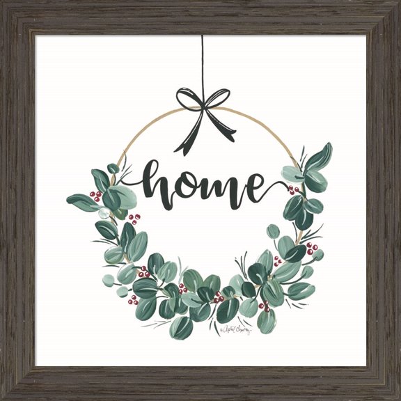 Great Art Now Home Wreath by April Chavez, Framed Wall Art, 19W x 19H