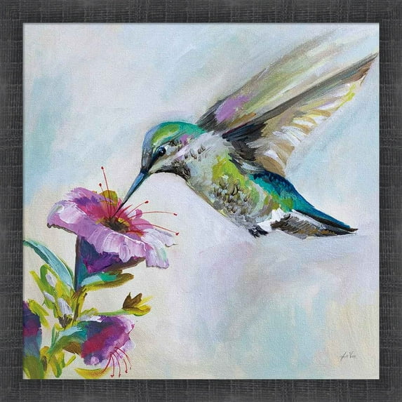 Great Art Now Hummingbird II by Jeanette Vertentes, Framed Wall Art, 17.5W x 17.5H