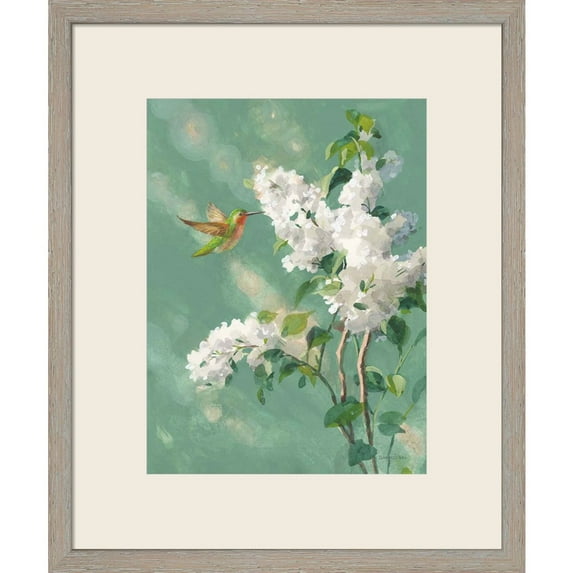Great Art Now Hummingbird Spring I by Danhui Nai, Framed Wall Art, 15W x 18H