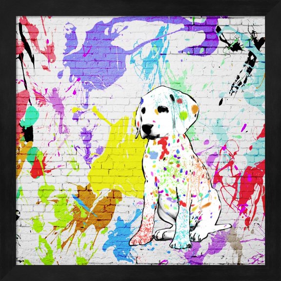 Great Art Now In my Defense I was Left Unsupervised by Masterfunk Collective Framed Wall Art 13"W x 13"H