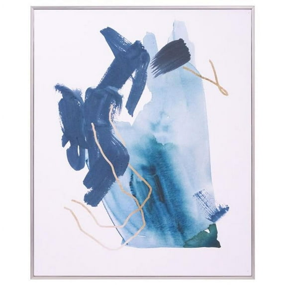 Great Art Now Indigo Collide III by Melissa Wang, Framed Wall Art, 13.5W x 16.5H