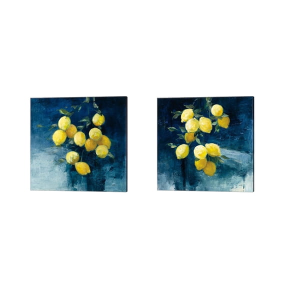 Great Art Now Lemon Grove by Julia Purinton 2 Piece Canvas Art Set Each 14W x 14H