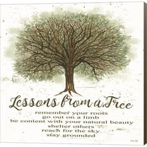 Great Art Now Lessons From a Tree by Cindy Jacobs, Canvas Wall Art, 12W x 12H