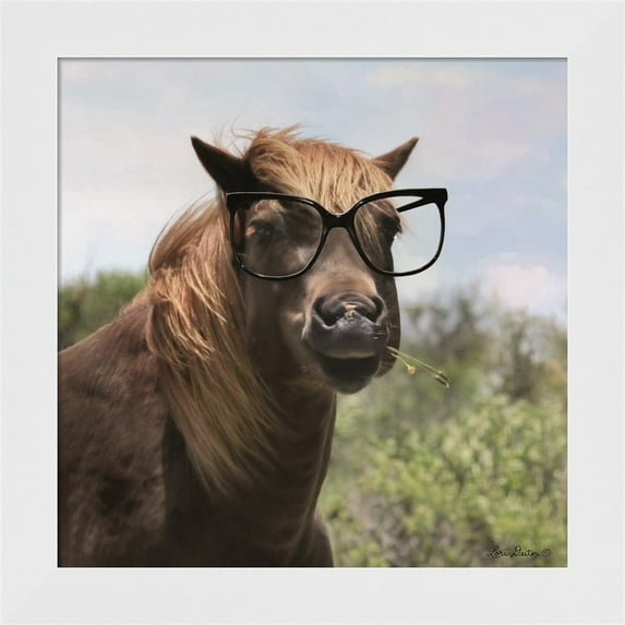 Great Art Now Let Your Horse Do the Thinking by Lori Deiter, Framed Wall Art, 14W x 14H