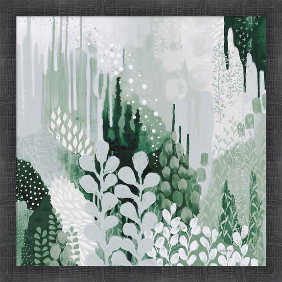Great Art Now Light Green Forest II by Kathy Ferguson, Framed Wall Art, 17.5W x 17.5H