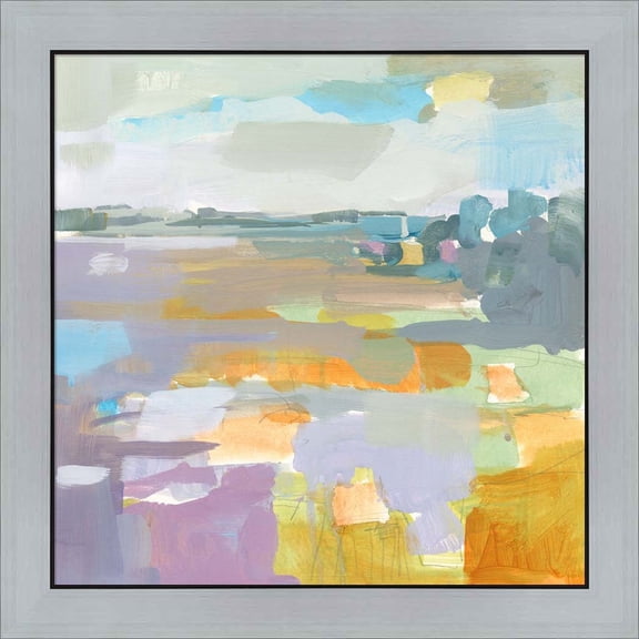 Great Art Now Lilac Field by Kathleen Robbins, Framed Wall Art, 23.5W x 23.5H