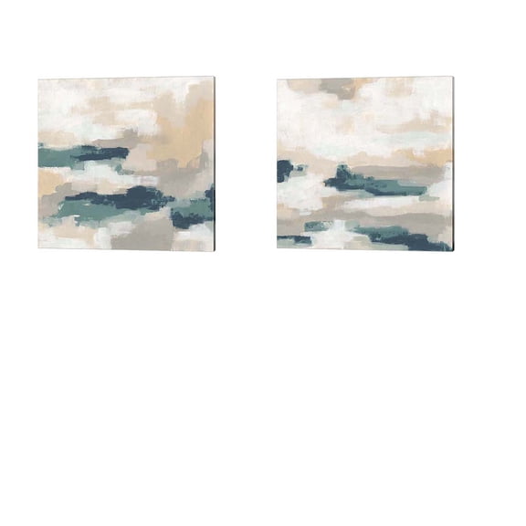 Great Art Now Mesa Mist by June Erica Vess 2 Piece Canvas Art Set Each 14"W x 14"H