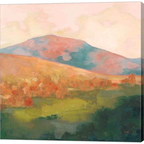 Great Art Now Mountain Morning Pink by Julia Purinton, Canvas Wall Art, 28W x 28H