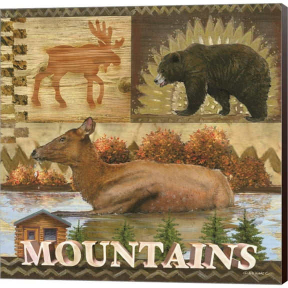 Great Art Now Mountains by Ed Wargo, Canvas Wall Art, 12W x 12H