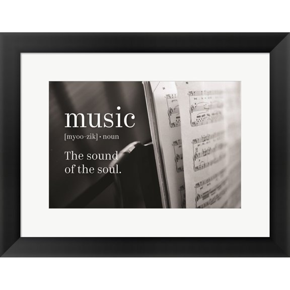 Great Art Now Music Sound of Soul by Leslie McFarland, Framed Wall Art, 17.75W x 13.75H
