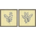 thumbnail image 1 of Great Art Now Natural lnspiration Eucalyptus Gray & Yellow by Tara Reed, 2 Piece Framed Art Set Each 13"W x 13"H, 1 of 3