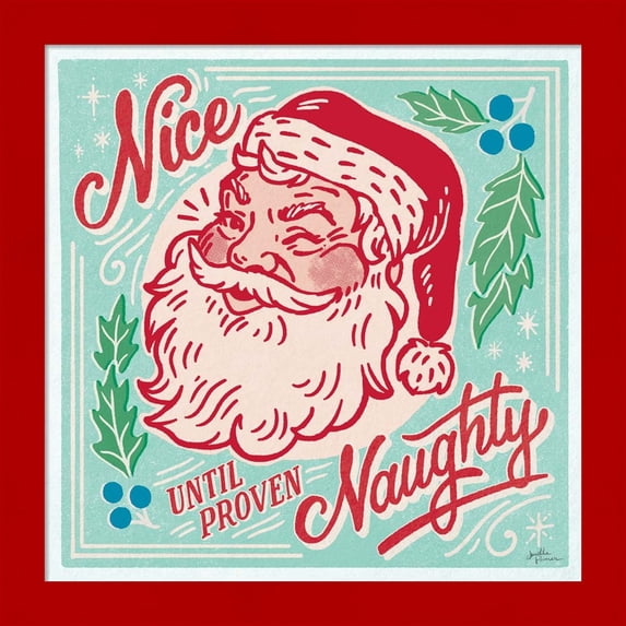 Great Art Now Naughty and Nice II Bright by Janelle Penner, Framed Wall Art, 14W x 14H