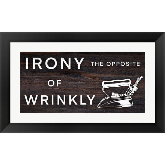 Great Art Now Opposite Of Wrinkly by Marcus Prime, Framed Wall Art, 20.75W x 12.75H