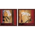 thumbnail image 1 of Great Art Now Orchid Lines by Don Li-Leger, 2 Piece Framed Art Set Each 13"W x 13"H, 1 of 3