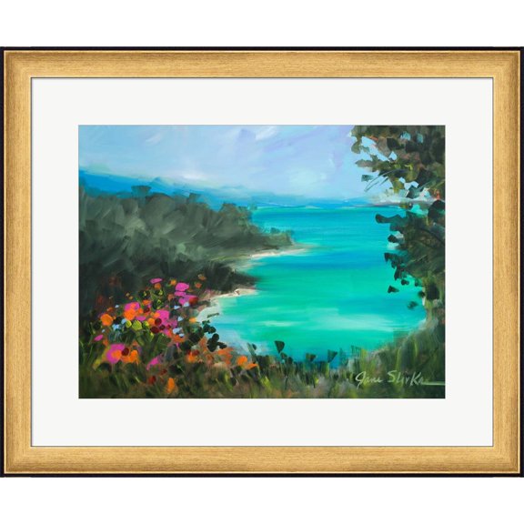 Great Art Now Overlooking the Inlet by Jane Slivka, Framed Wall Art, 25.25W x 20.75H