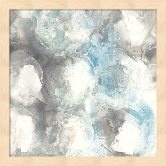 Great Art Now Pale Blue Circles II by Chris Paschke Framed Wall Art 13"W x 13"H