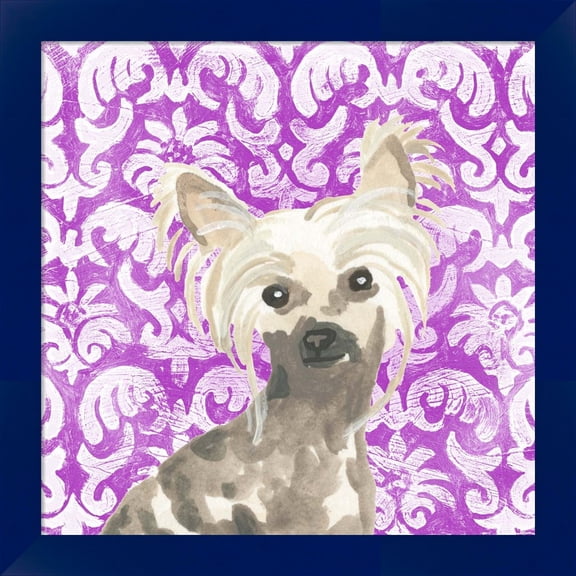 Great Art Now Parlor Pooches IX by June Erica Vess, Framed Wall Art, 14W x 14H