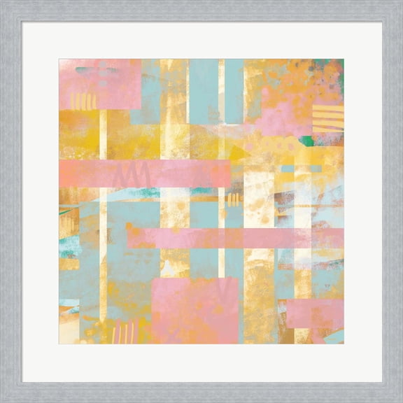 Great Art Now Pastel Pattern by Dan Meneely, Framed Wall Art, 19.5W x 19.5H