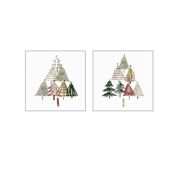 Great Art Now Pine Trees by Isabelle Z 2 Piece Print Art Set Each 12W x 12H