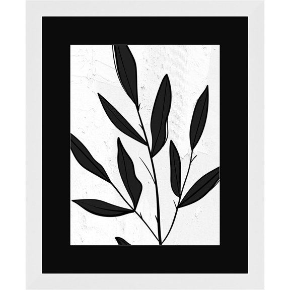 Great Art Now Plaster Leaves 1 by Kimberly Allen, Framed Wall Art, 18.75W x 22.75H