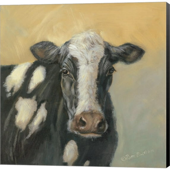 Great Art Now Pretty Cow by Pam Britton, Canvas Wall Art, 12W x 12H