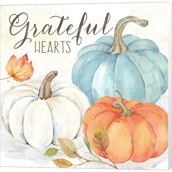 Great Art Now Pumpkin Patch Sentiment I-Gather by Cynthia Coulter, Canvas Wall Art, 12W x 12H