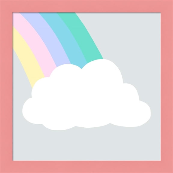 Great Art Now Rainbow Cloud I by Victoria Barnes, Framed Wall Art, 14W x 14H