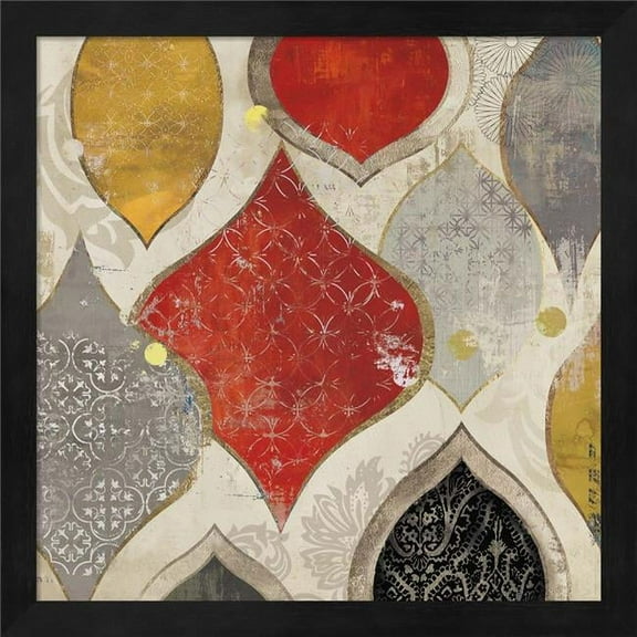 Great Art Now Red Motif II by Aimee Wilson Framed Wall Art 13"W x 13"H