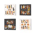 thumbnail image 1 of Great Art Now Retro Halloween by Laura Marshall 4 Piece Canvas Art Set Each 14"W x 14"H, 1 of 5
