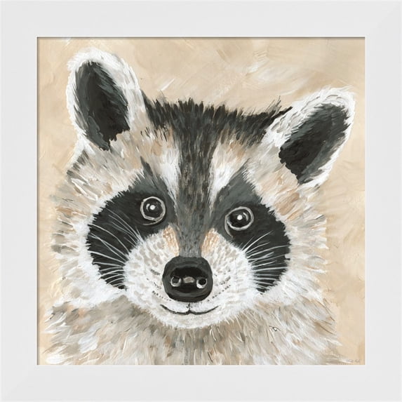 Great Art Now Roxie the Raccoon by Cindy Jacobs, Framed Wall Art, 14W x 14H
