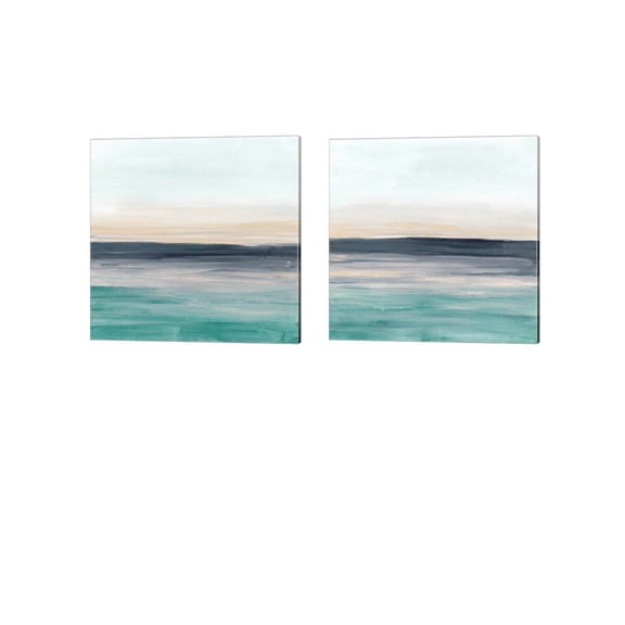 Great Art Now Sea Rise by June Erica Vess 2 Piece Canvas Art Set Each 14W x 14H