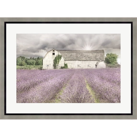 Great Art Now Shades of Lavender and Gray by Lori Deiter, Framed Wall Art, 31W x 23H