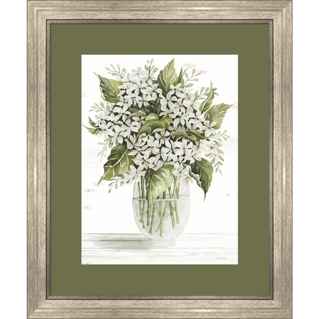Great Art Now Simple Floral on White by Cindy Jacobs, Framed Wall Art ...