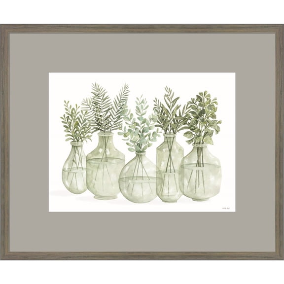 Great Art Now Simply Sage I by Cindy Jacobs, Framed Wall Art, 24W x 20H